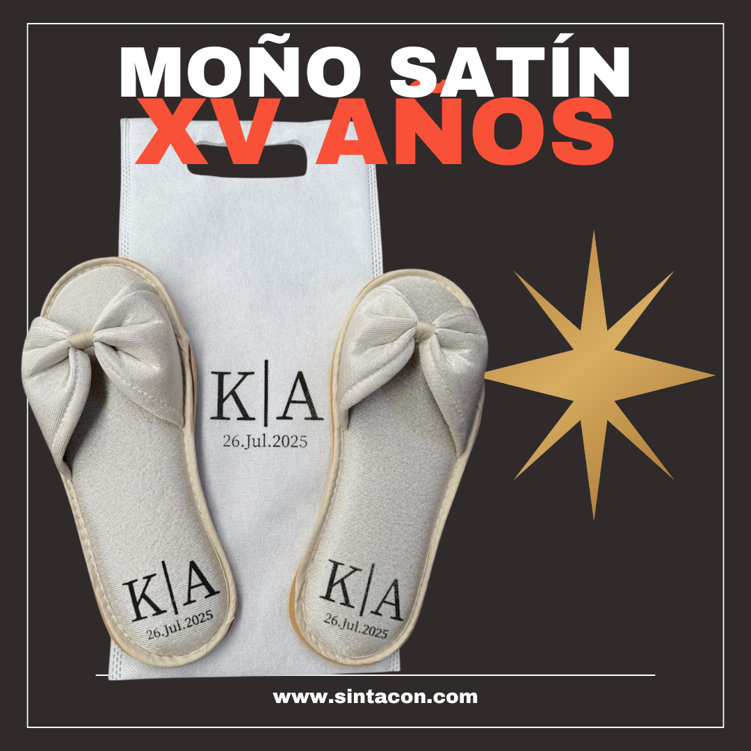 MOÑO SATIN XV AÑOS