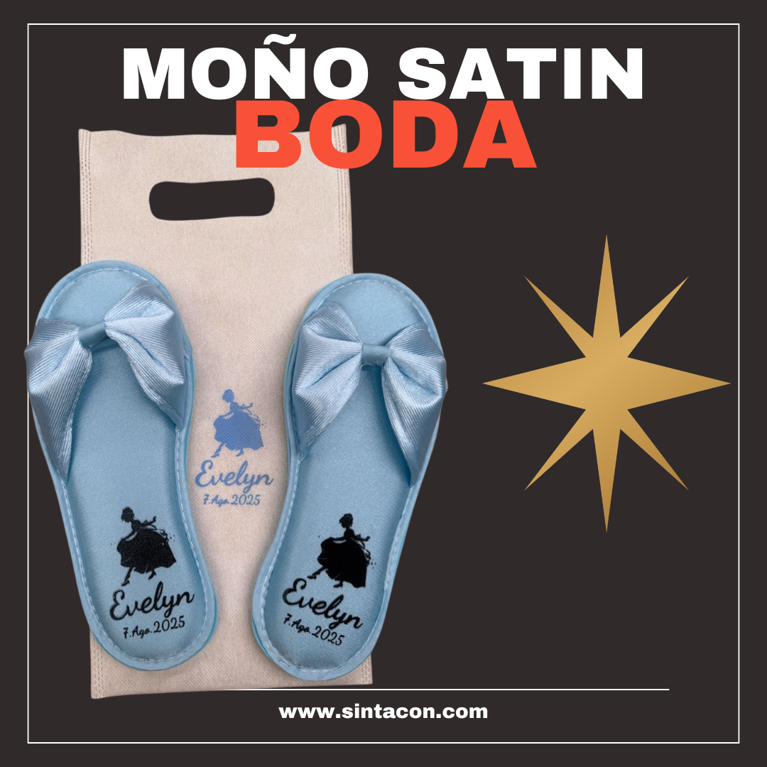 MOÑO SATIN BODA