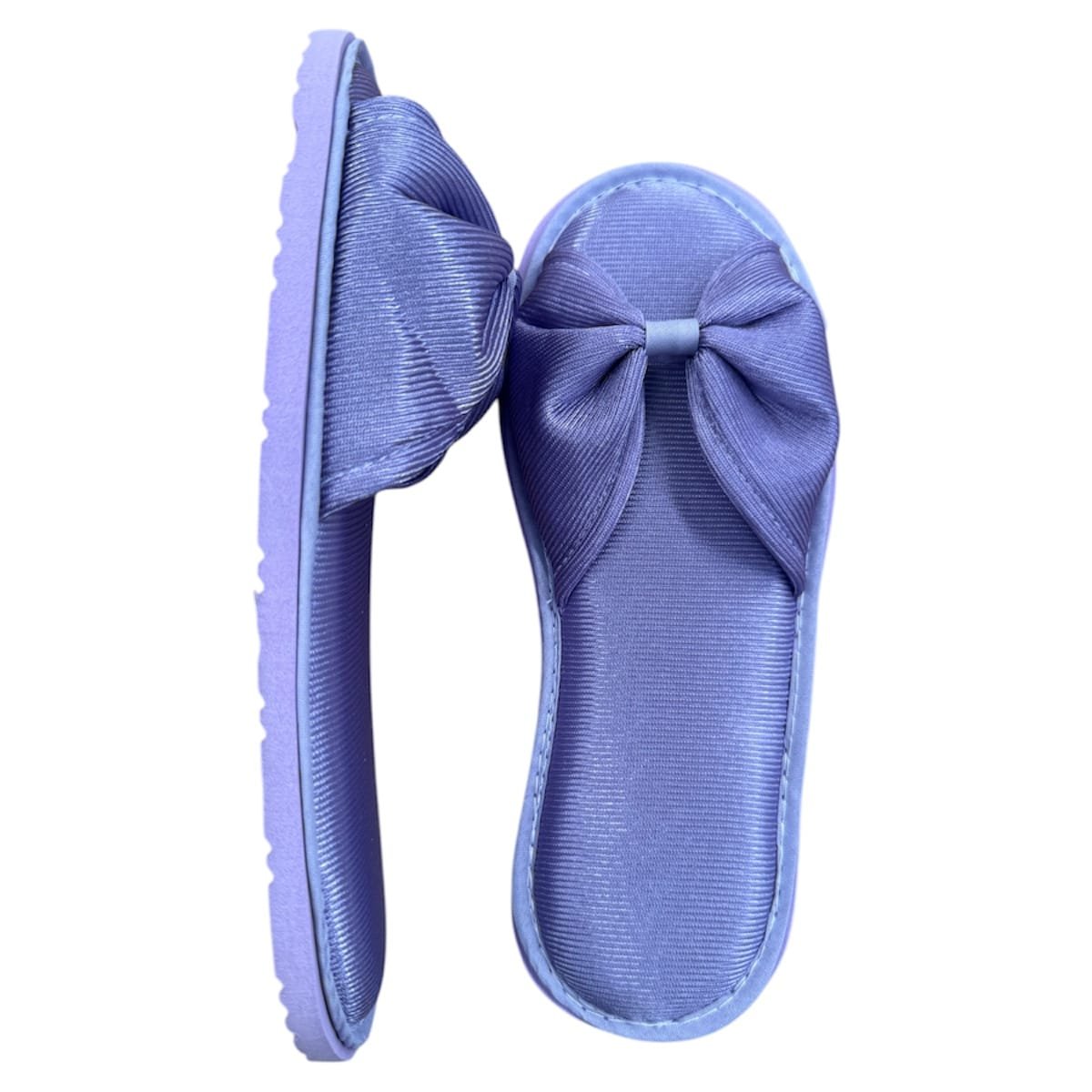 PANTUNFLA SATIN MOÑO LILA SIN PERSONALIZAR